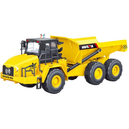Lean Toys Tovornjak na daljinsko upravljanje RC rumene barve 1:16 Slike