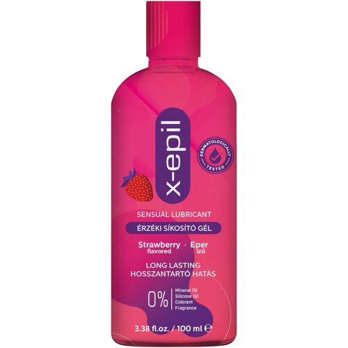 X EPIL - senzualni lubrikantni gel s okusom jagode (100 ml) Slike