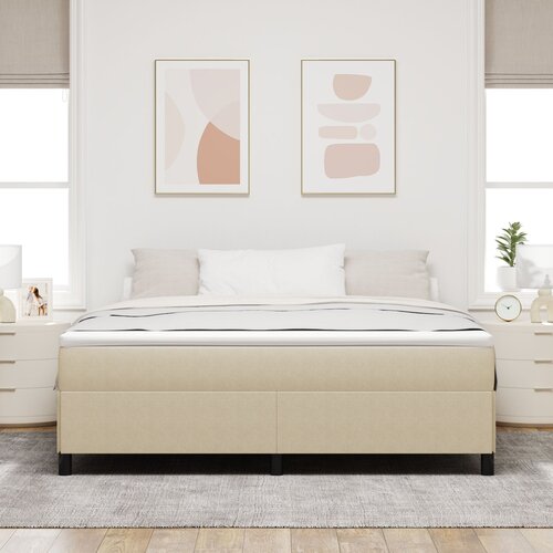 VidaXL Posteljni okvir Svetlo zeleno sivo Les, Kovina 180 x 200 cm Slike