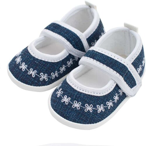 Baby papučice Jeans white (0-3m) Cijene