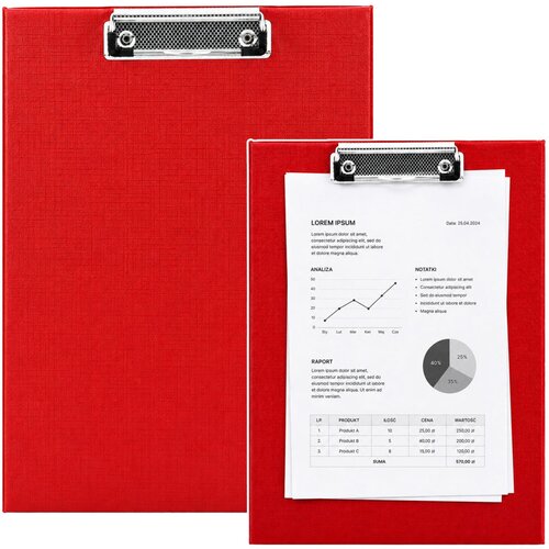  Clipboard with Metal Clip for Writing A4 Red Cijene