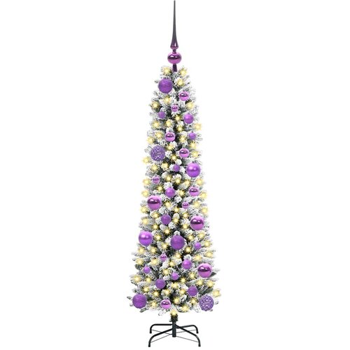  Umjetno božićno drvce Bijela 120 cm PVC i Metal i Plastika Slike
