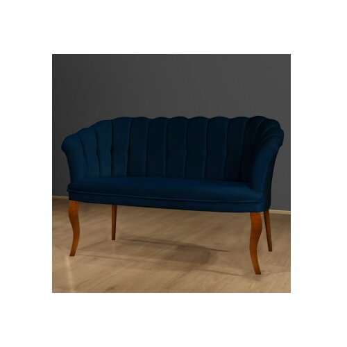 Atelier Del Sofa sofa dvosed daisy walnut wooden dark blue Cene