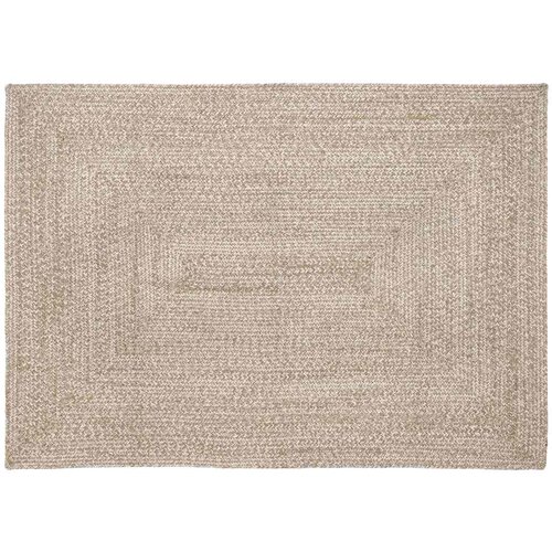 vidaXL Preproga Pletenje Naravna in bela 140 x 200 cm Juta Cene