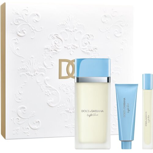 Dolce & Gabbana Light Blue EDT Trio Gift Set darilni set za ženske Cene