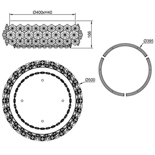 Globo 64140D - LED plafonsko svetlo DIANN LED/40W/230V 4000K prečnik 50 cm Slike