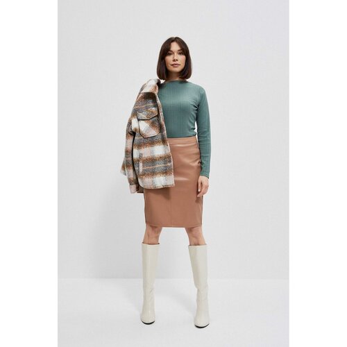 Moodo Geometric stitching skirt Cene