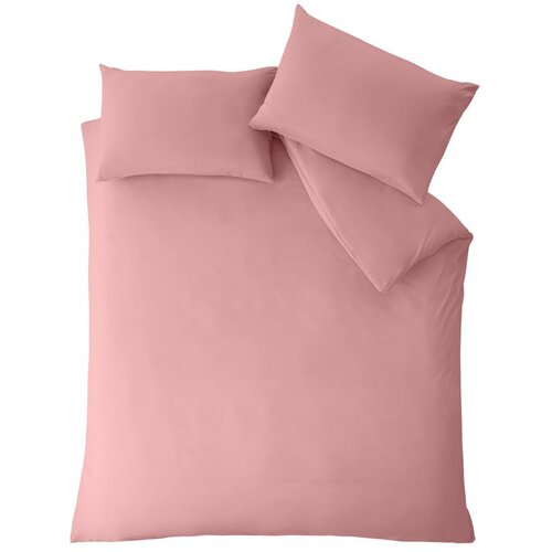 Catherine Lansfield Rožnata podaljšana posteljnina za zakonsko posteljo 230x220 cm So Soft Non-Iron – Cene