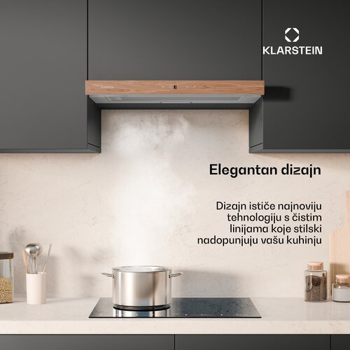 Klarstein ZenFusion napa | protok zraka 372 m3/h | EEK A | ekstrakcija/recirkulacija | 3 razine | tihi rad Cijene