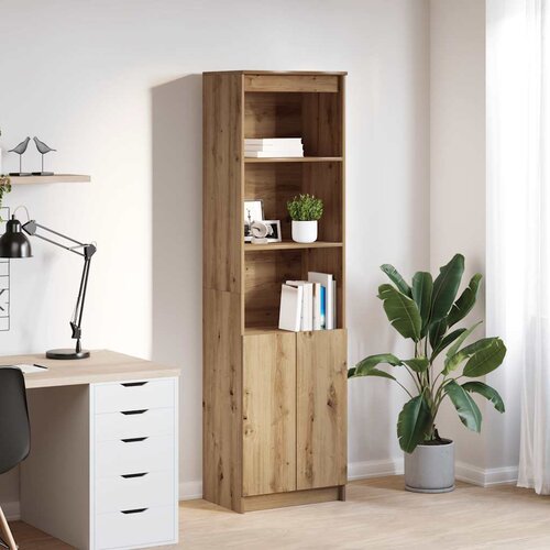 VidaXL Visoka omara artisan hrast 50x35x180 cm inženirski les Slike