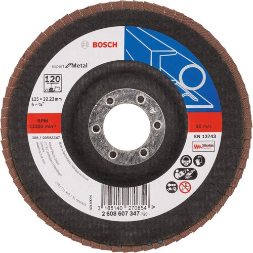 Bosch lamelni brusni disk X551, Expert for Metal Prečnik 125 mm; granulacija 120, kolenasti - 2608607347 Cene