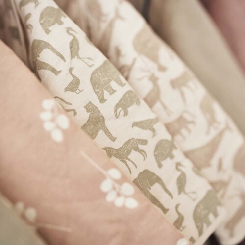 Jollein 2 dijelni set pelena za povijanje 115x115 animals nougat Slike