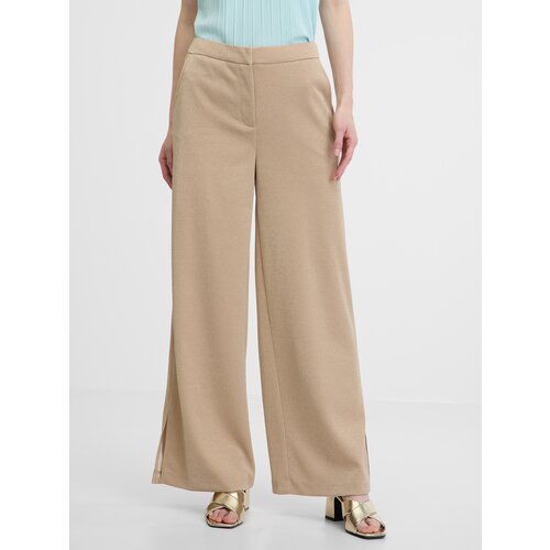 Orsay Beige Women&amp;#039;s Wide Leg Trousers - Women&amp;#039;s Slike