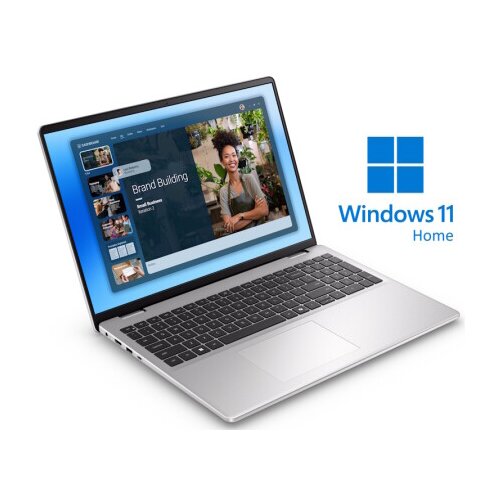 Dell 16 DC16251 16 inch fhd+ touch 300nits core 5 120U 16GB 512GB ssd backlit Win11Home metalni silver laptop Slike