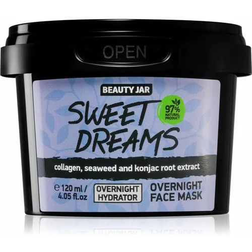Beauty Jar Sweet Dreams nočna maska za obraz za osvetljevanje kože in hidratacijo 120 ml