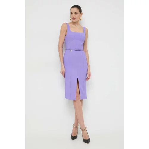 Elisabetta Franchi Obleka vijolična barva