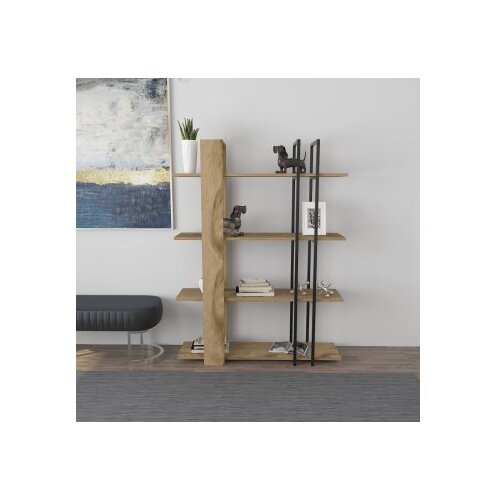 Hanah home polica za knjige onno oak black Slike