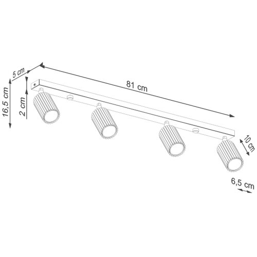  Brilagi - LED spot svetiljka CRESTO 4xGU10/10W/230V bordo Slike