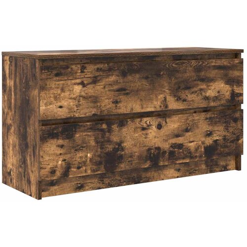 Maison Chic TV omarica - TV stojalo - Televizijska omarica dimljeni hrast 100x35x54 cm inženirski les, (21699724) Slike