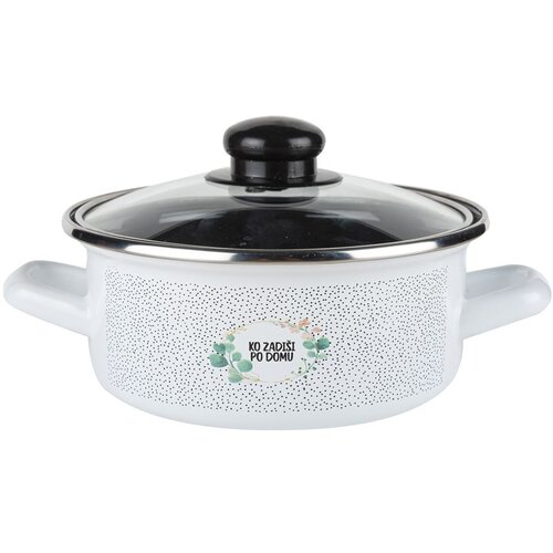 Alpeks Home ALPEKSHOME, KOZICA NIZKA S POKROVOM, KO ZADI&amp;Scaron;I PO DOMU, 18 CM, 1.9 L, 1 KOS, (5000194466) Slike