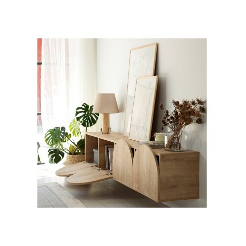 Hanah home tv polica mesta oak Slike