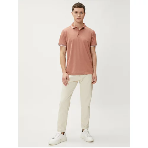 Koton Polo T-shirt - Brown - Regular fit