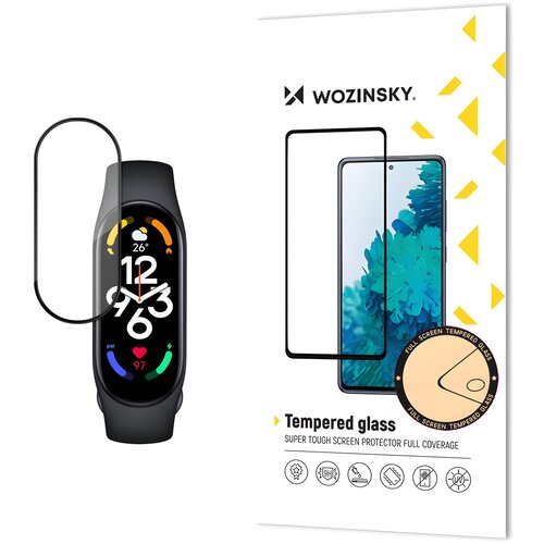 Wozinsky zaštitno kaljeno staklo za Xiaomi Mi Band 7 - Crna Cene