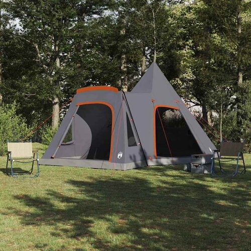 Šator Teepee za 5 osoba Siva i narančasta 545 x 450 x 295 cm Cijene