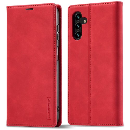 INORCO Ovitek za telefon Samsung Galaxy S23, reže za kartice z zadrgo, stojalo, usnjen ovitek TPU s trakovi, (22035930) Slike