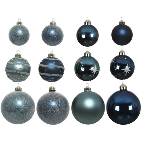 novogodišnje kugle/ blue mix/ set 1/12 Slike