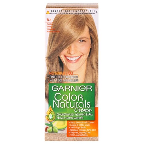 Garnier Color Naturals Creme barva za lase odtenek 8.1 Natural Light Ash Blond Slike