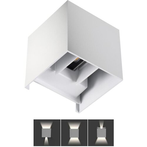  LED spolja&amp;scaron;nja zidna svetiljka REKA LED/7W/230V IP54 bela Slike