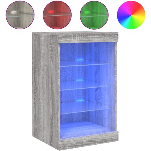 Maison Chic Komoda - Predalnik z LED lučkami siva sonoma 41x37x67 cm, (21720450) Slike