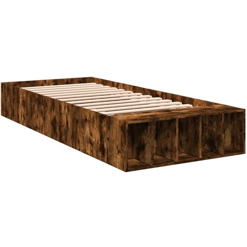  Okvir za krevet boja hrasta 120 x 200 cm konstruirano drvo Slike