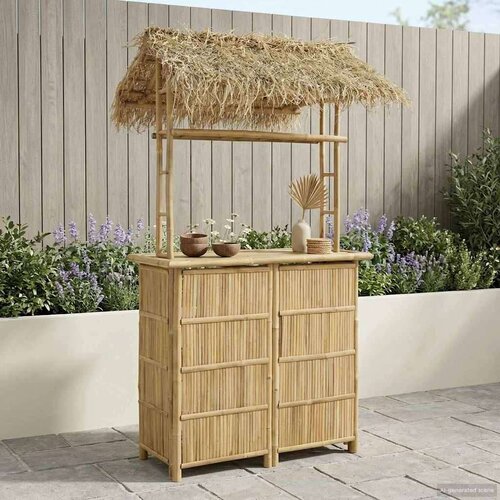 Vanjski bar stol Prirodna 115 x 95 x 215 cm Bambus - Bar stol (110 cm) Cijene