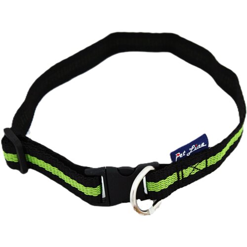 Pet Line Ogrlica za pse, 15mm, 30-47cm, Zeleno-crna Slike
