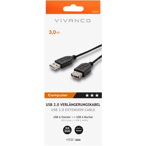 Vivanco USB 2.0 kompatibles Verlängerung