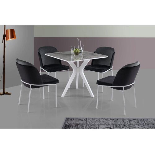  Kare Ares - 1472 WhiteGrey Dining Table Cene