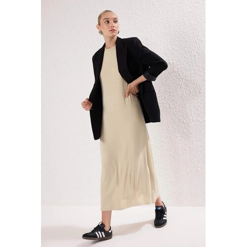 Trendyol Modest Ženska haljina Tctss25Eb00154, Bež Slike