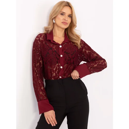 Italy Moda Shirt-MI-KS-C243.18-burgundy