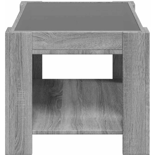  Stolić za kavu LED boja hrasta 73x53x45 cm konstruirano drvo Slike