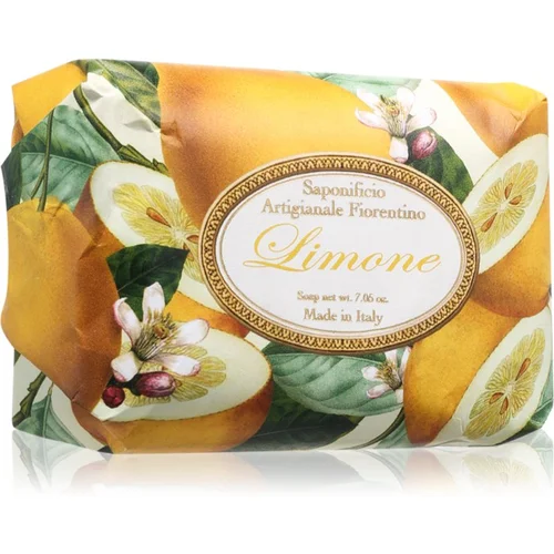 Saponificio Artigianale Fiorentino Lemon naravno trdo milo 200 g