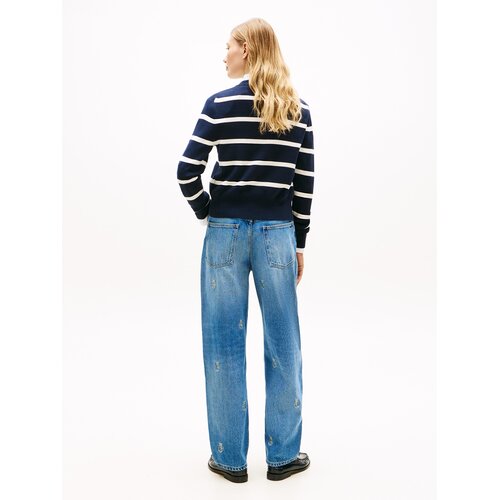 Tommy Hilfiger Ženski kardigan WW0WW49617, Teget-beli Slike