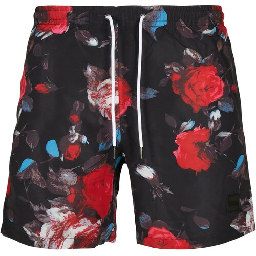 UC Men Swimsuit pattern shorts black rose aop Slike