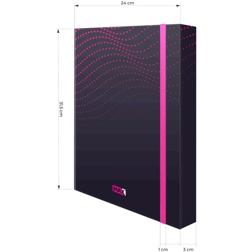 Fascikla SA GUMOM A4 3D BOX MAX PINK OP* Slike