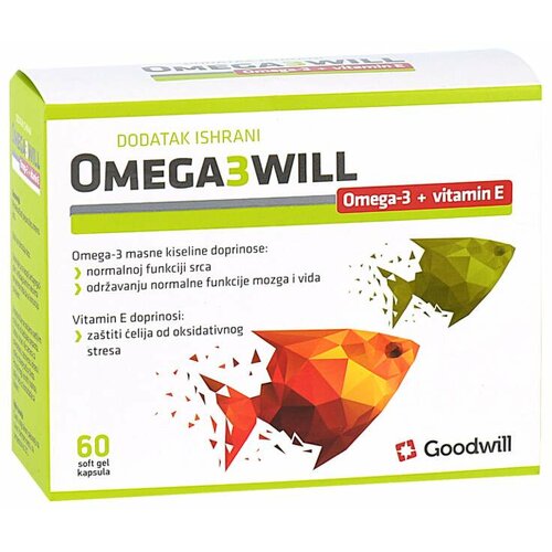 Goodwill Omega-3 will 60 mekih želatinskih kapsula Cene