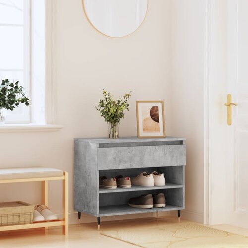  The Living Store Omarica za čevlje betonsko siva 70x36x60 cm inženirski les - Omarica Za Čevlje, (21485804) Slike