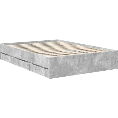  Okvir za krevet s ladicama Betonski sivi 140 x 190 cm Slike