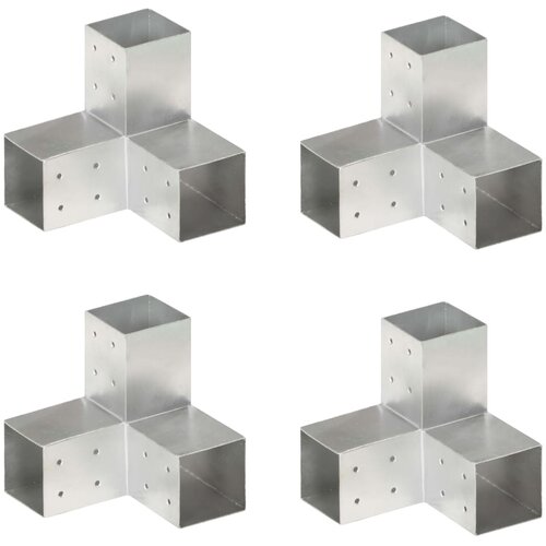  Spojnici za stupove u Y-obliku 4 kom pocinčani metal 81 x 81 mm Cene