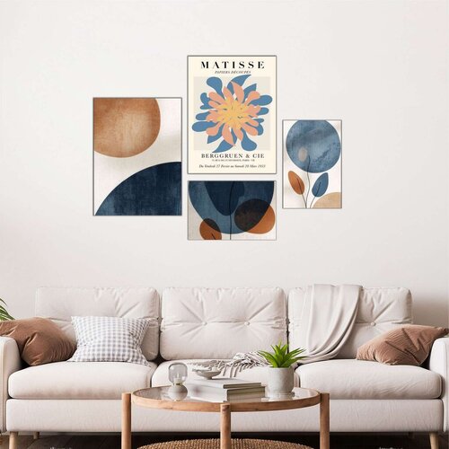 Wallity slika Mdf-00131, 62x85 cm, 4 dela Cene
